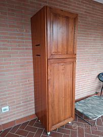 Mobile porta frigo da incasso in legno