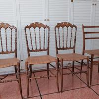 4 Sedie di Chiavari.