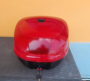 bauletto rosso vespa liberty nuovo 35 lt