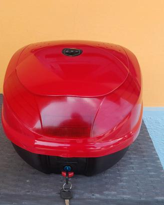 bauletto rosso vespa liberty nuovo 35 lt