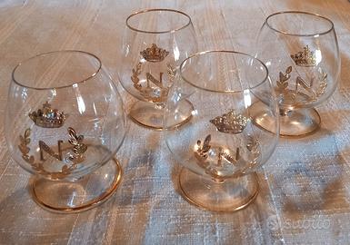 Set 4 Calici Brandy / Cognac "Napoleon" Vintage