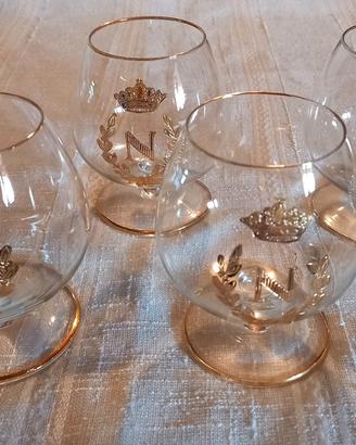 Set 4 Calici Brandy / Cognac "Napoleon" Vintage
