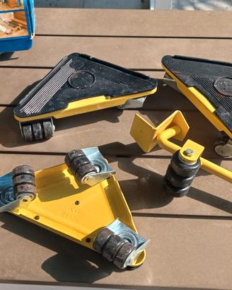 Kit carrelli sposta mobili