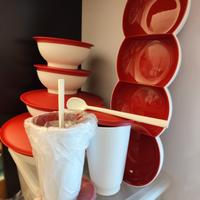 Set allegra Tupperware rosso