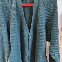 Cardigan lana verde uomo Stefanel