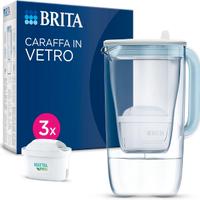 BRITA Caraffa Vetro 2.5L, 3 Filtri MAXTRA PRO