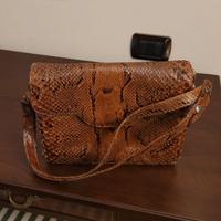 Borsa vintage in vera pelle serpente