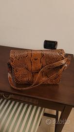 Borsa vintage in vera pelle serpente