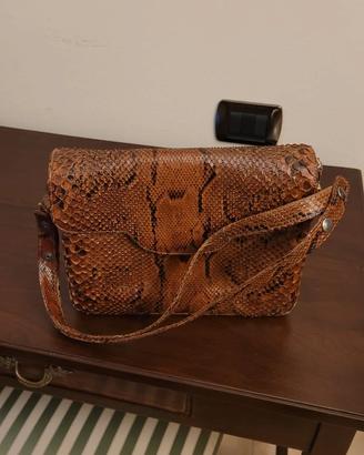 Borsa vintage in vera pelle serpente