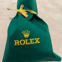 Rolex Borsa Con Logo Verde, Nuova