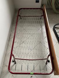 LETTO SINGOLO estraibile con gambe pieghevoli