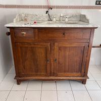 Mobile bagno legno e marmo