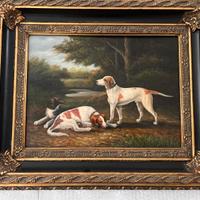 Quadro tre cani da ferma