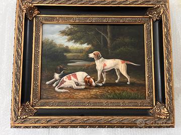 Quadro tre cani da ferma