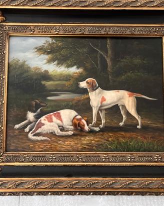 Quadro tre cani da ferma