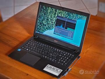 Acer Aspire 3 con caricabatterie originale e SSD