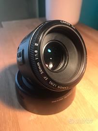 Canon EF 50mm 1.8 versione II - con paraluce