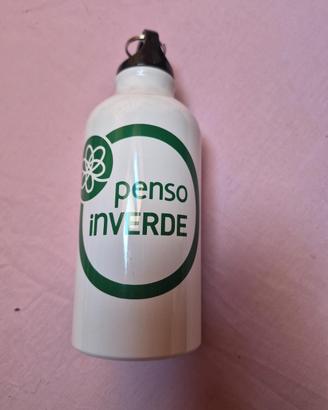 Borraccia penso inVERDE con moschettone