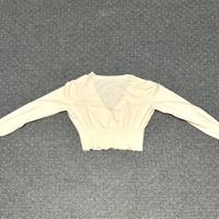 Top a maniche lunghe bianco 