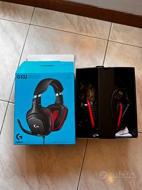 Cuffie logitec “play advanced” g332 con microfono