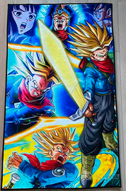 Tappeto Dragon Ball Super Trunks Super Saiyan saga