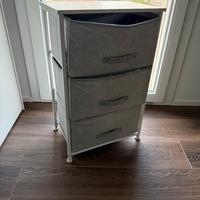 Mobiletto - Cassettiera legno/metallo/tessuto