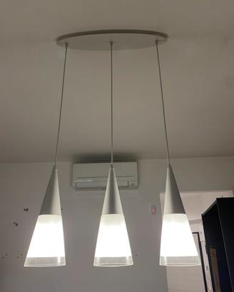 Lampadario sospeso vetro Ideal Lux