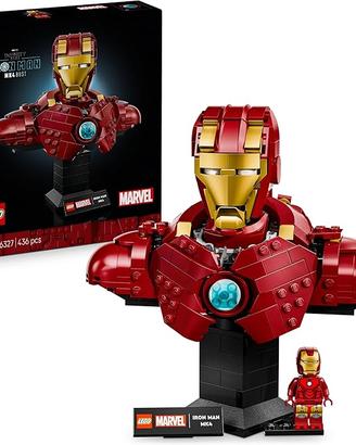 LEGO | Marvel Busto di Iron Man MK4 - Set di Costr