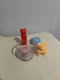 Quattro candele cera di soia varie profumazioni