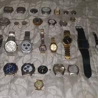 GRANDE LOTTO OROLOGI + CINTURINI E ALTRO 100 PEZZI