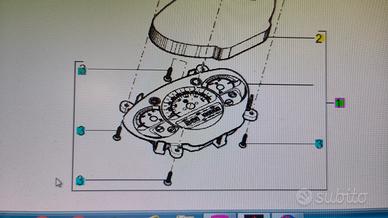 gruppo strumenti Piaggio Beverly 2016 a 2020