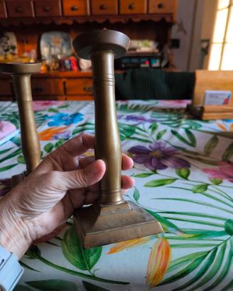 Candelabro XIX in ottone