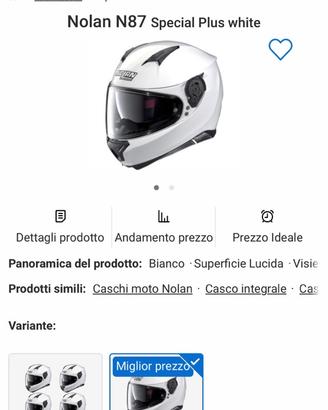 Casco Integrale Nolan N87 taglia S