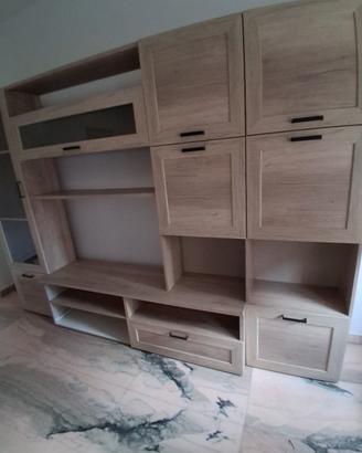Mobile soggiorno  effetto rovere