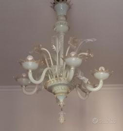 Lampadario vetro di murano