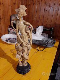 Statua orientale cinese vintage