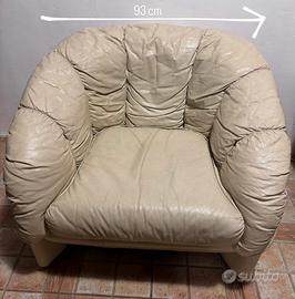 Poltrona in pelle