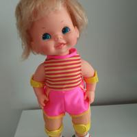 Bambola vintage baby skates
