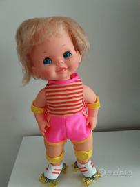 Bambola vintage baby skates
