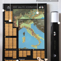 100 Salite Iconiche: Mappa da grattare Climbfinity