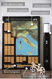 100 Salite Iconiche: Mappa da grattare Climbfinity