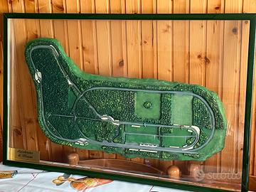 Quadro/plastico+foto circuito di Monza