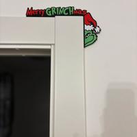 Decorazione porta/ finestra natale, tema grinch