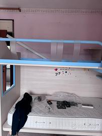 cameretta beige e blu