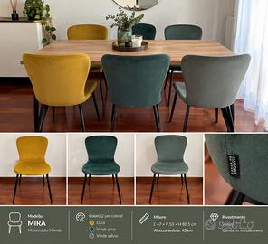 6 sedie Maisons du Monde MIRA NUOVE mai usate