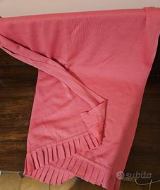 Scialle in lana colore rosa