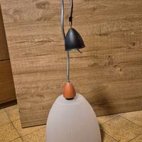 Lampadario ad una luce in ferro