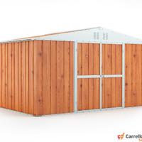 Box lamiera deposito Acciaio 403x269 fin legno