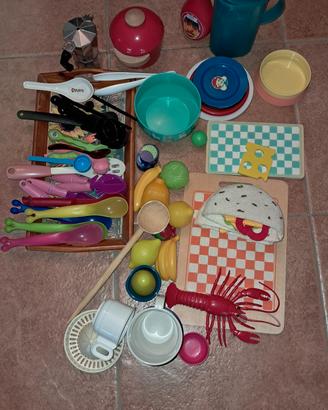 GIOCHI CUCINA LEGNO MONTESSORIANI 