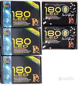 SERIE TUBI Luci LED Natale Bianco CALDO MULTICOLOR